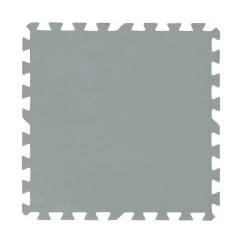 Lot De 9 Tapis De Sol 50x50cm Gris à Assembler Pour Piscine Bestway