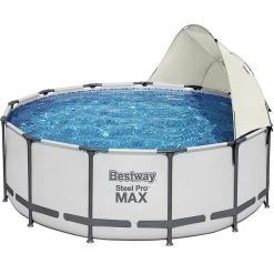 Auvent Pour Piscine Tubulaire Bestway Ø 3,05 à 5,49 M -Bestway Magasin auvent rond bestway 3