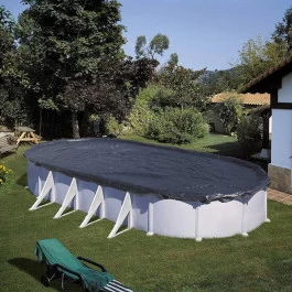 Bâche De Protection Pour Piscines GRE 120 G/m² - 730 X 375 Cm 1 Bâche De Protection Pour Piscines GRE 120 G/m² - 730 X 375 Cm