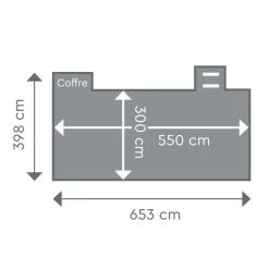 Coffre Pour Fosse Sèche De Piscine Urbaine XL Procopi - BWT MyPool -Bestway Magasin dimensions piscine coffre