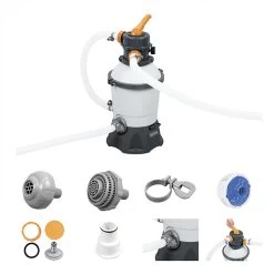 Filtre à Sable Complet Bestway Flowclear 3 M³/h 11 Filtre à Sable Complet Bestway Flowclear 3 M³/h -Bestway Magasin filtre sable bestway flowclear 58515 5