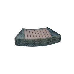 Entourage Rotin Pour Spa Bestway Lay-Z-Spa Ø 200 Cm - Gris Anthracite -Bestway Magasin habillage de spa rond bestway 4 pieces 17417 1 1