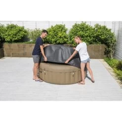 Couverture Thermique Pour Spa Rond Bestway Ø 196 X H 71 Cm -Bestway Magasin housse thermique ronde energysense 196 m x 71 cm pour spa gonflable lay z spa 5