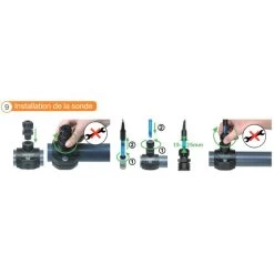 Sonde PH 2,5 M Pour Pompe Doseuse Automatic PH Et Electrolyseur Automatic Salt Bayrol -Bestway Magasin installation de la sonde