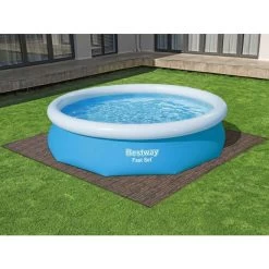 Tapis Effet Bois Pour Spa Et Piscine Bestway 3m² - 12 Dalles 10 Tapis Effet Bois Pour Spa Et Piscine Bestway 3m² - 12 Dalles -Bestway Magasin lot de 12 dalles de protection de sol en mousse 5080 x 5080 cm effet bois pour piscine et spa bestway 1